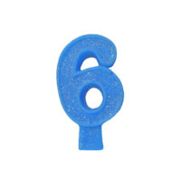Vela Aniversário BIG nº 6 Azul